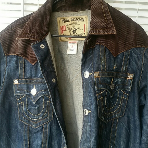 True Religion Denim and Cord Jacket - Picture 3 of 4