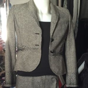 Black House White Market beaded blazer and skirt