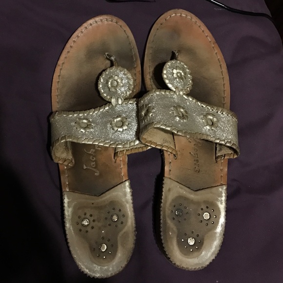 Jack rogers silver/gold