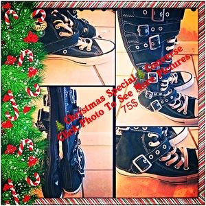 Knee high buckle converse