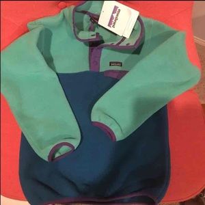 NWT Patagonia Girl's Medium Synchilla Pullover