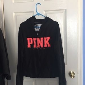 PINK victoria secrets full zip hoodie