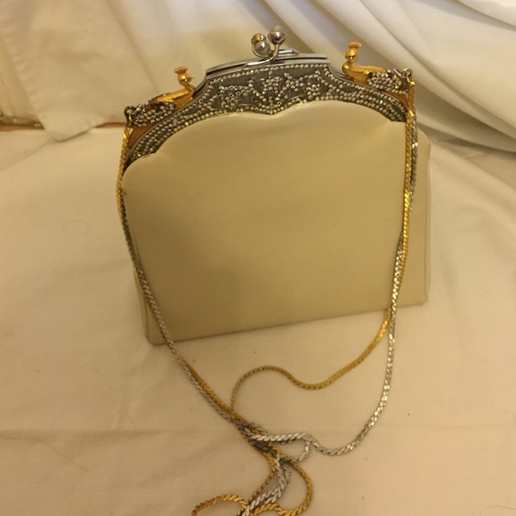 Off white Judith Leiber evening purse