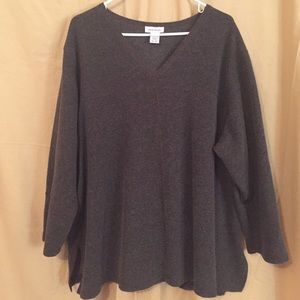 Avenue Dark Green V-Neck Sweater 26/28