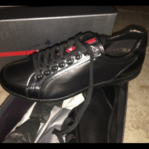 Prada leather sneakers *authentic* - Picture 2 of 4