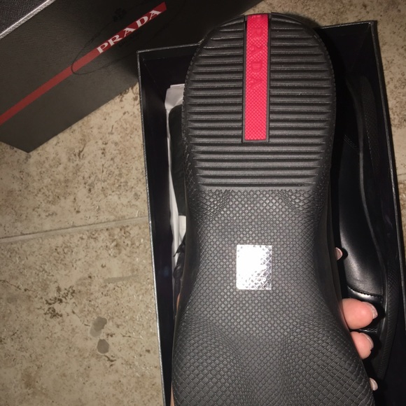 Prada leather sneakers *authentic* - Picture 3 of 4
