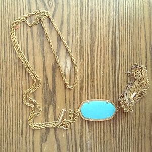 Kendra Scott Turquoise Tassel Necklace