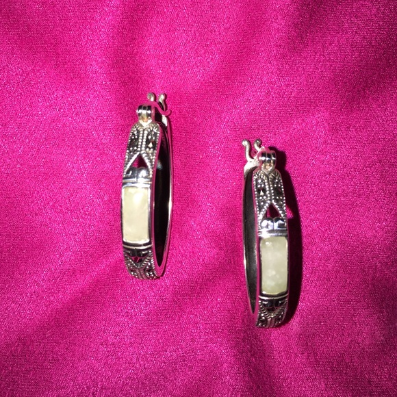 Sterling silver antique style earrings