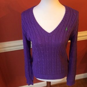 Polo Ralph Lauren v-neck cable-knit sweater