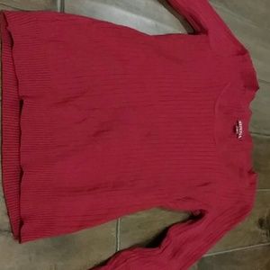 Red merona sweater