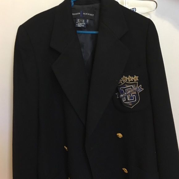 Vintage Escada Black Wool Coat