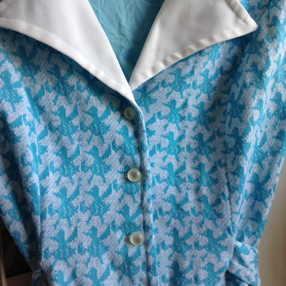 🚫SOLD LOCALLY🚫✨VINTAGE✨ duck print belted top - Picture 3 of 4