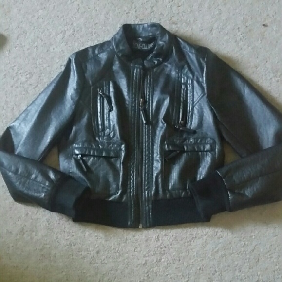 Faux leather jacket