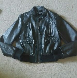 Faux leather jacket