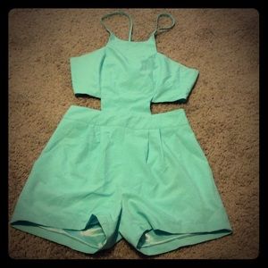 Sexy  lace up Romper!! 😘