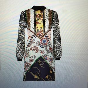 Yellow Printed Shirt Dress