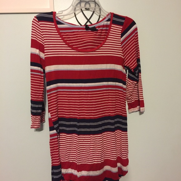 Really soft shirt. Nice to wear for the Fourth.