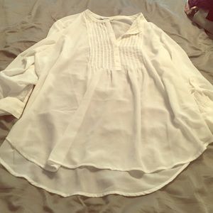Old navy white sheer blouse