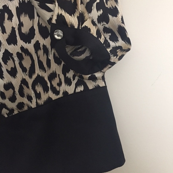 ✨HP✨ Arden B. Silk Leopard Mini Dress - Picture 3 of 3