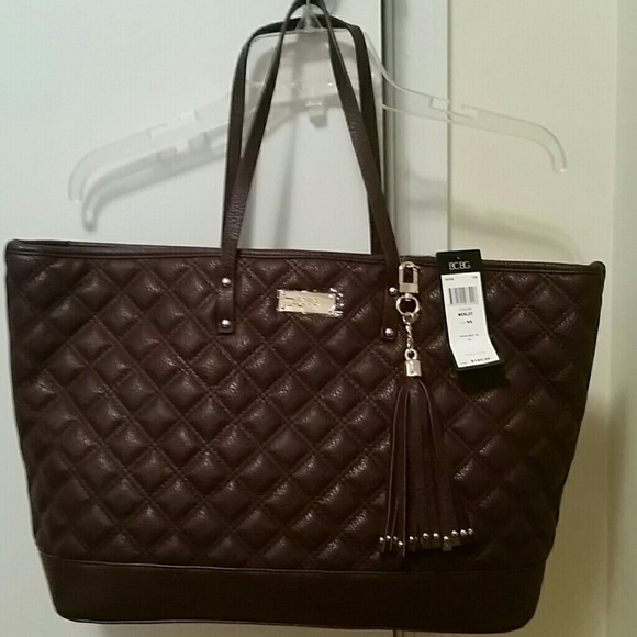 BCBG Handbags - NWT BCBG large purse or tote in Merlot