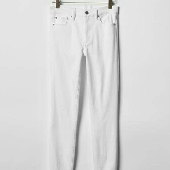 Gap 1969 white skinny jeans