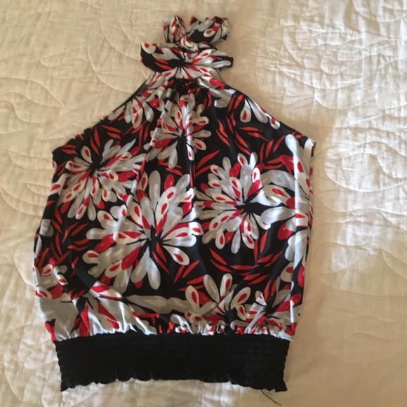 Floral halter top