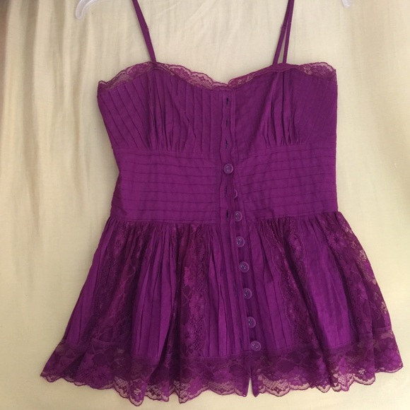 Betsey Johnson Bustier purple