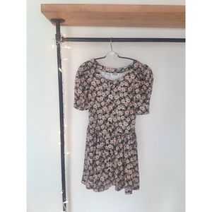 Vintage Floral Skater Dress Philly Size 0 Dress