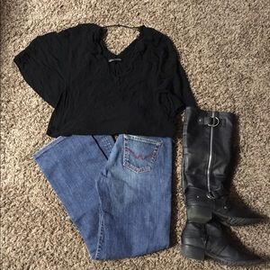 Elegantly layered Zara Crop Top