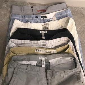 Lot 7 pairs of size 36 shorts