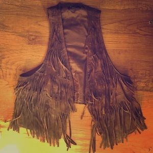 Forever 21 Fringe Vest