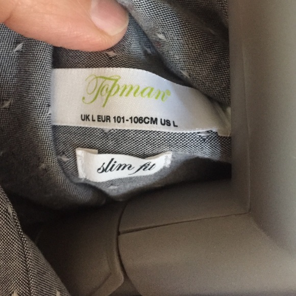 Topman slim fit top shop button up size large - Picture 4 of 4