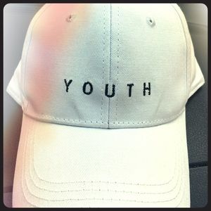 Youth Plain White Cap