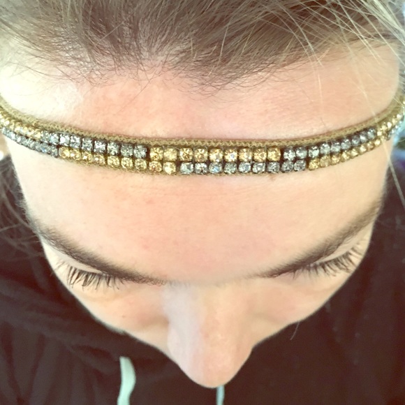 Deepa Gurnani Two Tone Crystal Headband