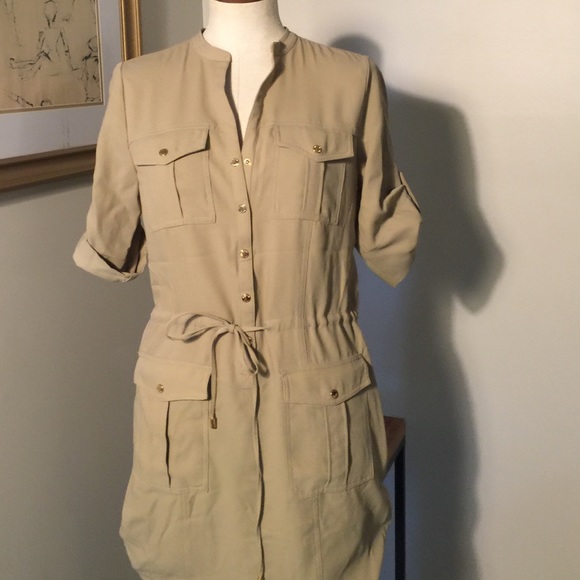 Michael Kors button up shirt dress.