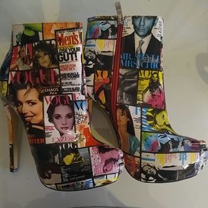 Magazine Printed Shoes