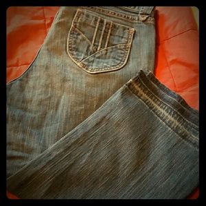 Low rise cropped gap jeans