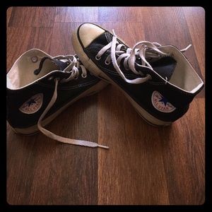 Size 1 black Chuck Taylor high tops
