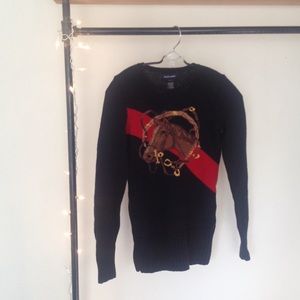 Vintage Ralph Lauren Horse Stitched Sweater