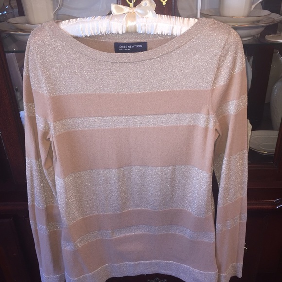 Jones New York Gold Shimmer Sweater