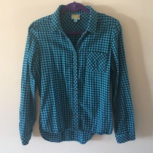 C&C California Blue and black flannel shirt