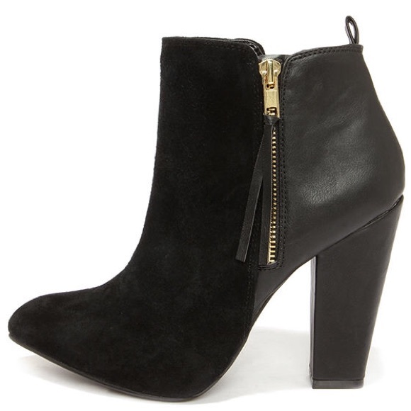 STEVE MADDEN JANNYCE SUEDE LEATHER ANKLE BOOTS