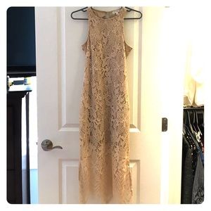 Champagne lace dress