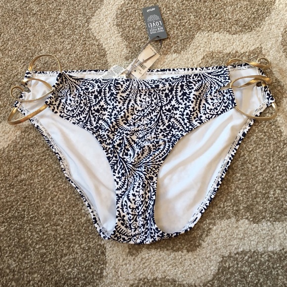 Bikini bottoms with gold straps!