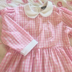 GFD Pink Gingham Babydoll Dress