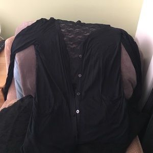 Lace back cardigan