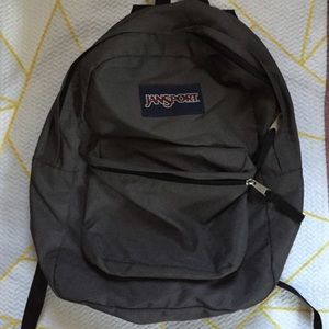 Charcoal grey jansport backpack