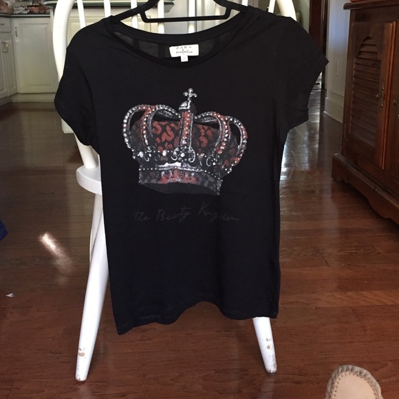 Zara Rhinestone Crown Tee