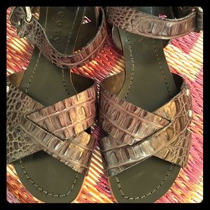 NEW! Theory Leather Sandals