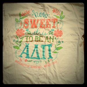 ADPI bid day shirt! V neck American apparel!